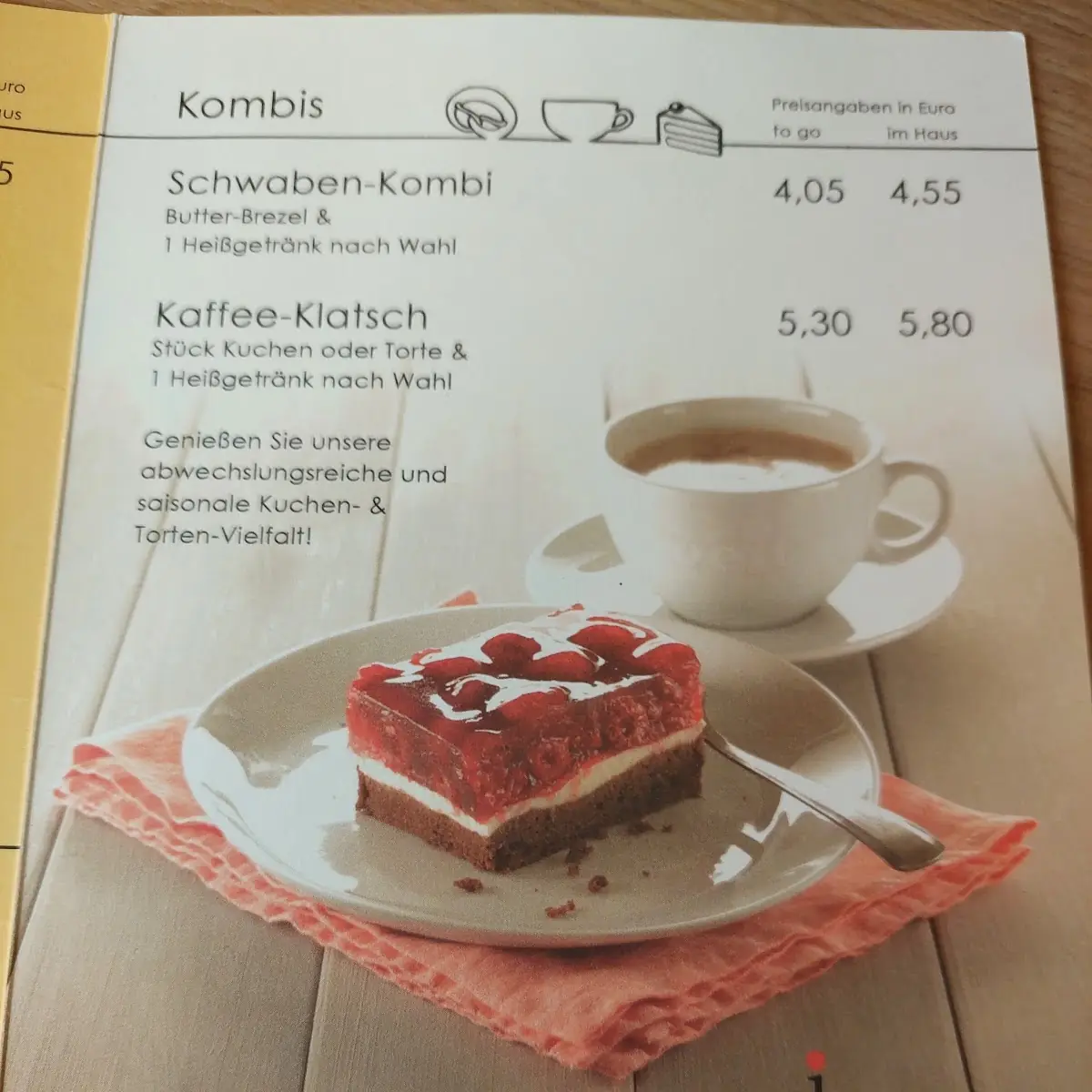 Speisekarte photo 3