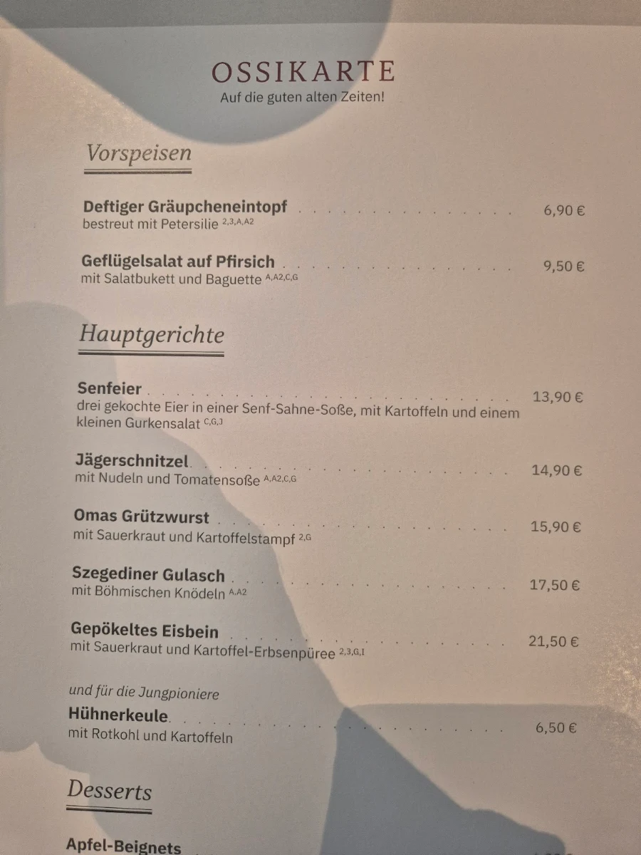 Speisekarte photo 2