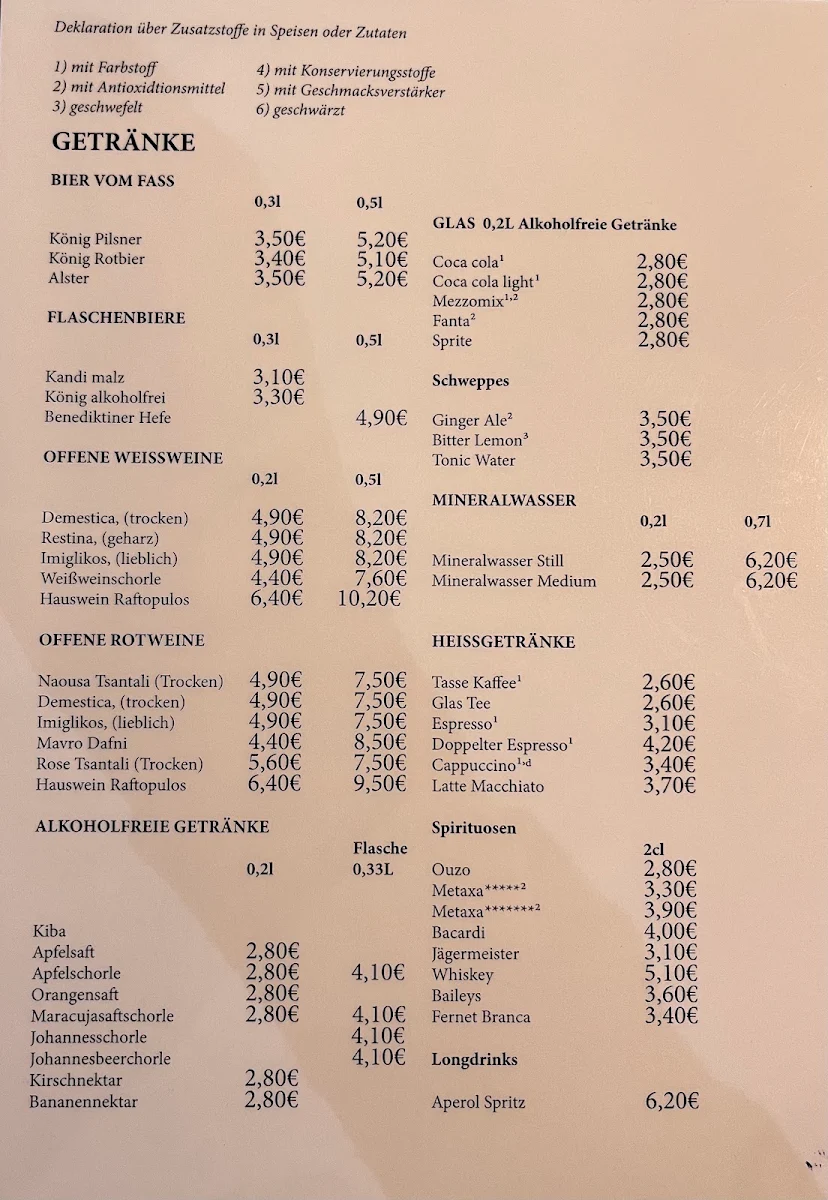 Speisekarte photo 3