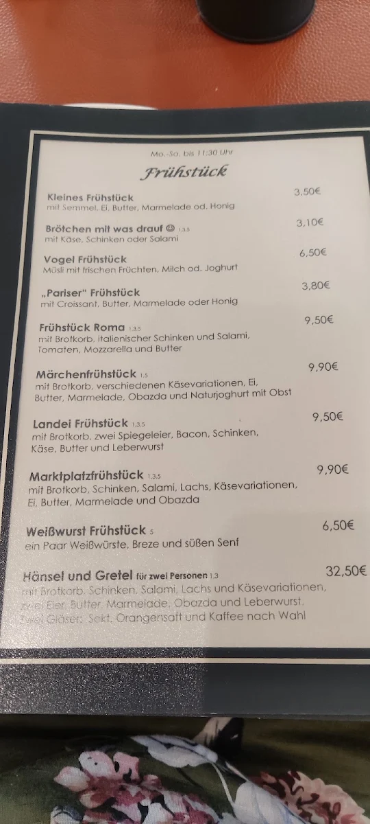 Speisekarte photo 2