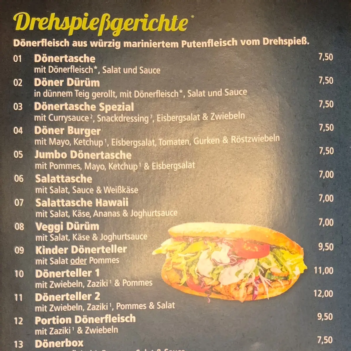 Speisekarte, La MuRo
