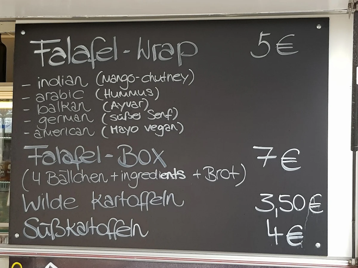 Speisekarte, Mojo’s - Falafel Food bar