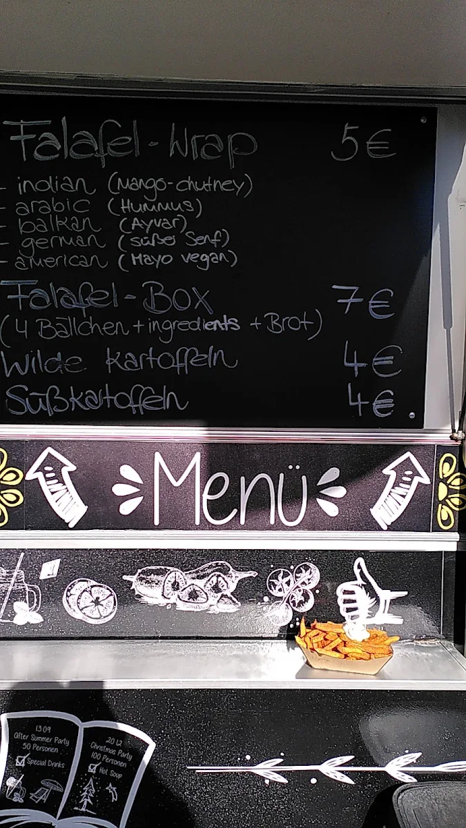 Speisekarte, Mojo’s - Falafel Food bar