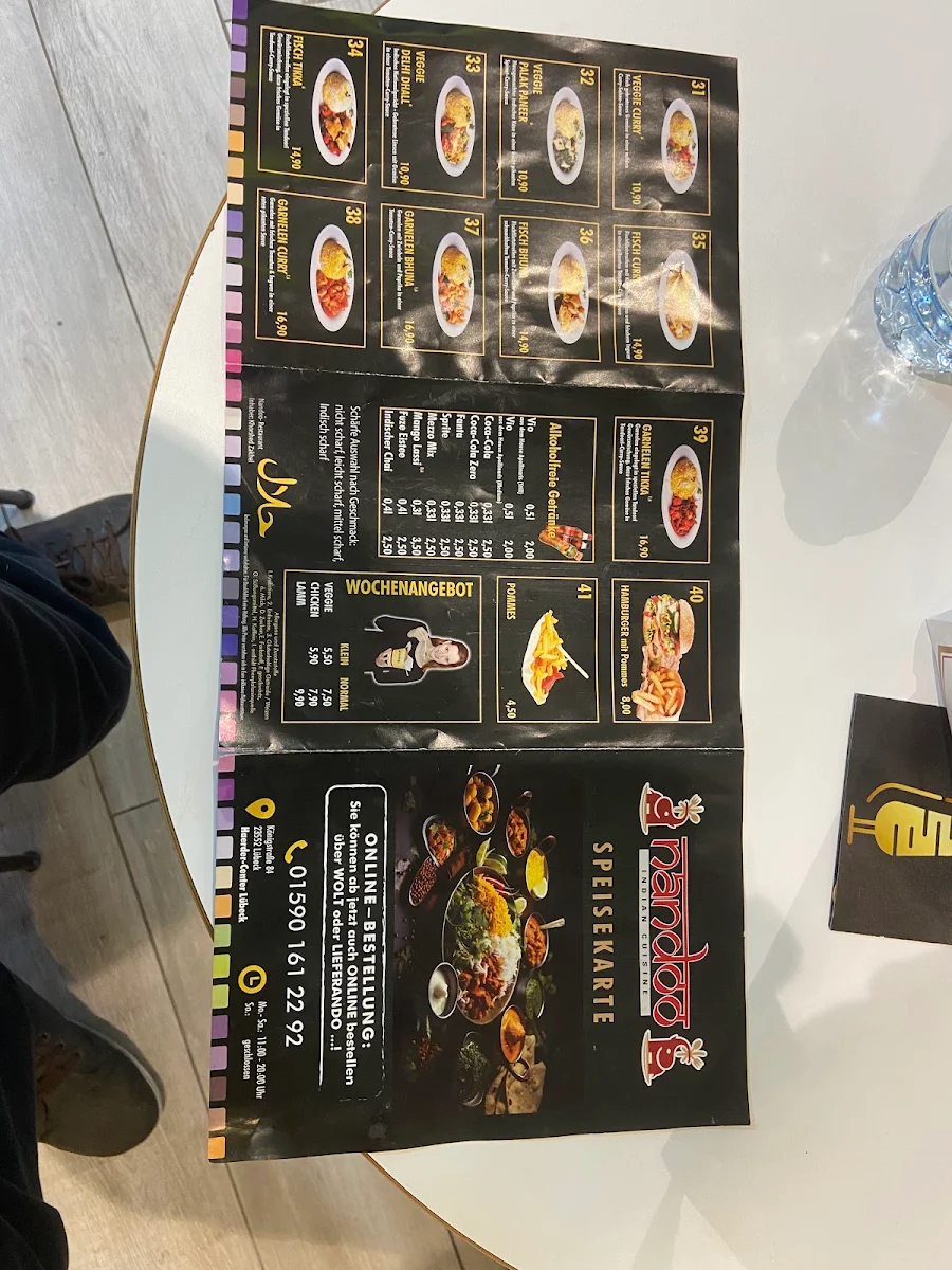 Speisekarte, Nandoo