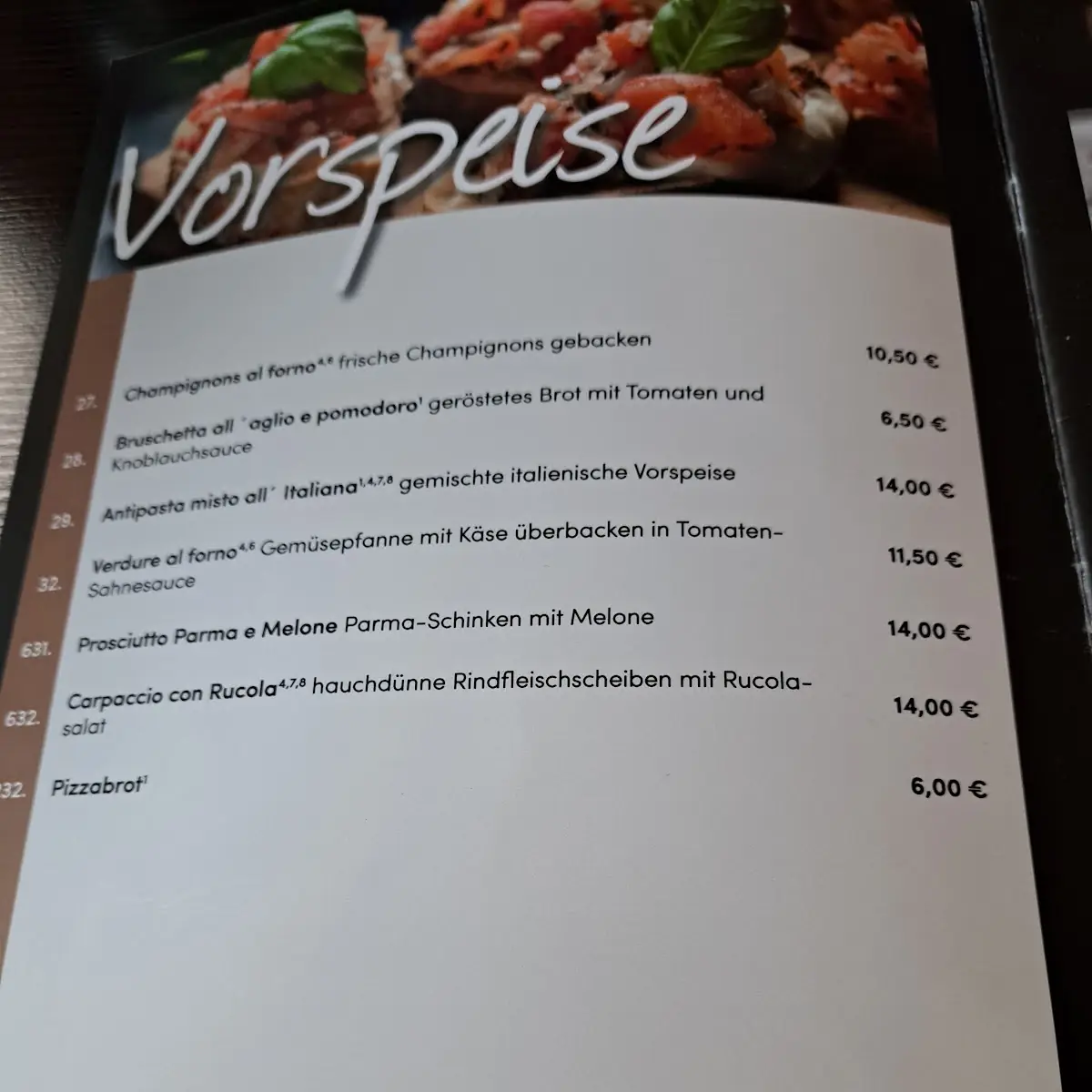 Speisekarte photo 4