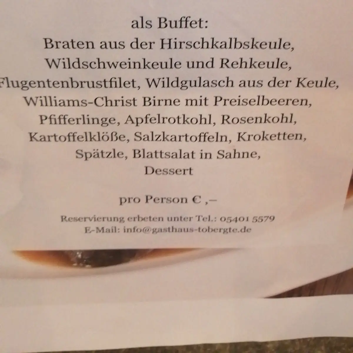 Speisekarte photo 5