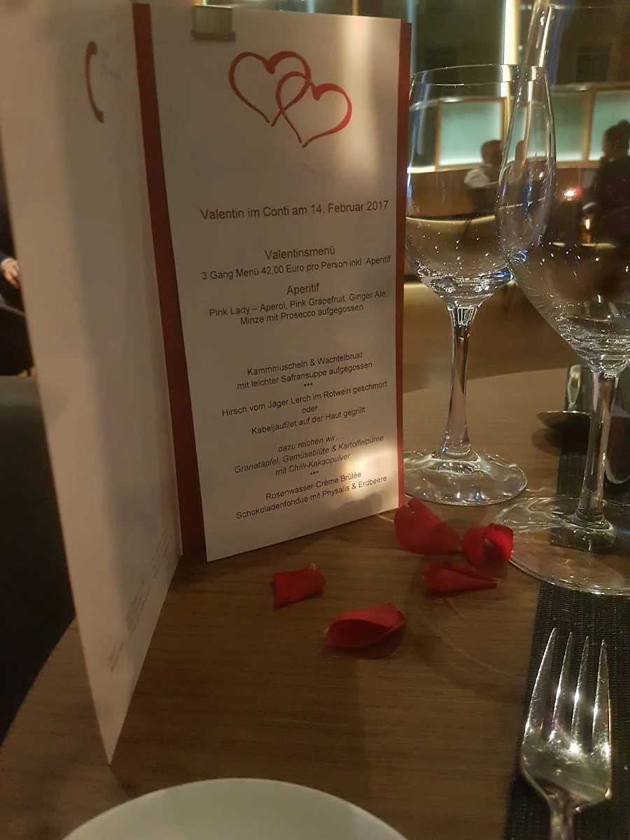 Speisekarte, Conti Restaurant