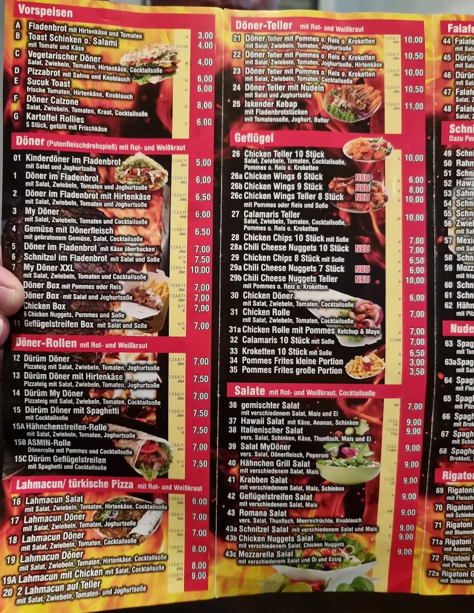 Speisekarte, My Döner