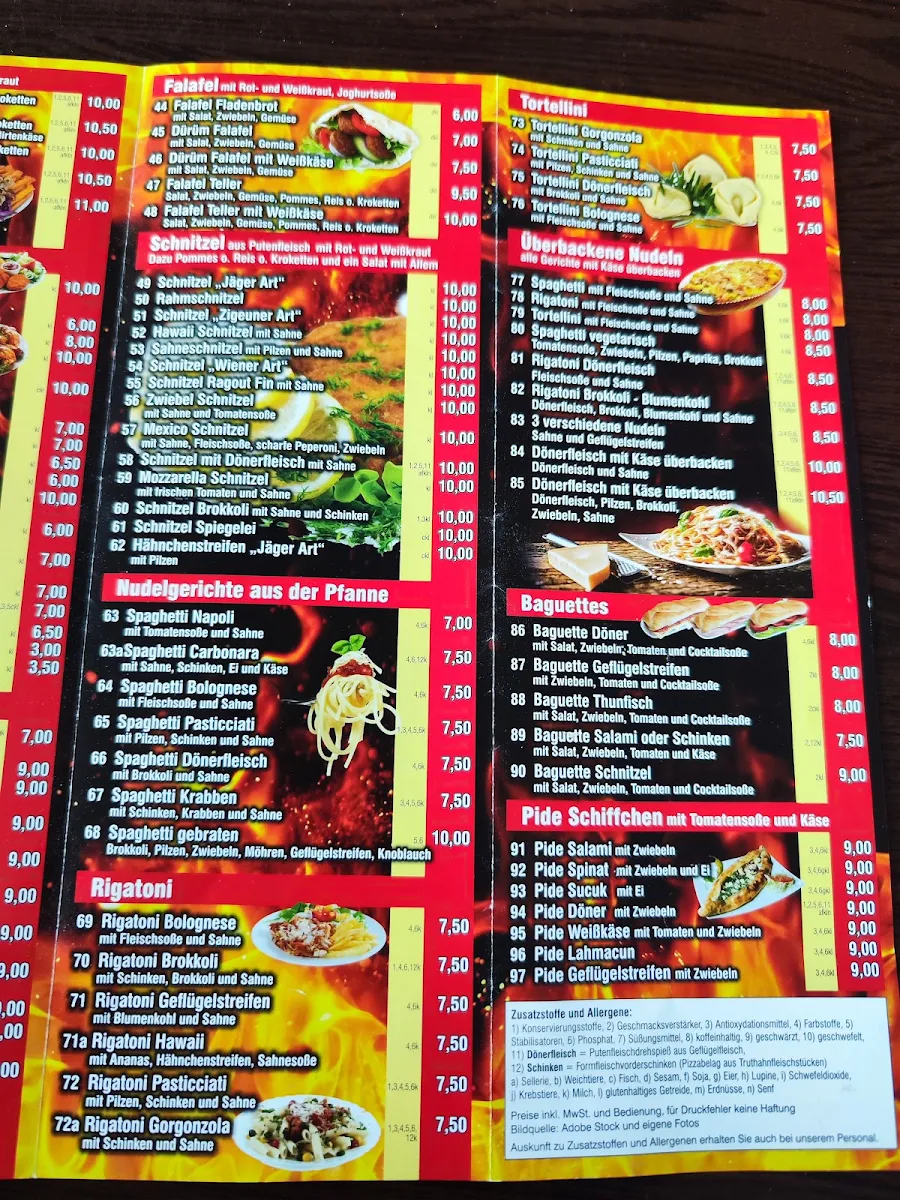 Speisekarte, My Döner