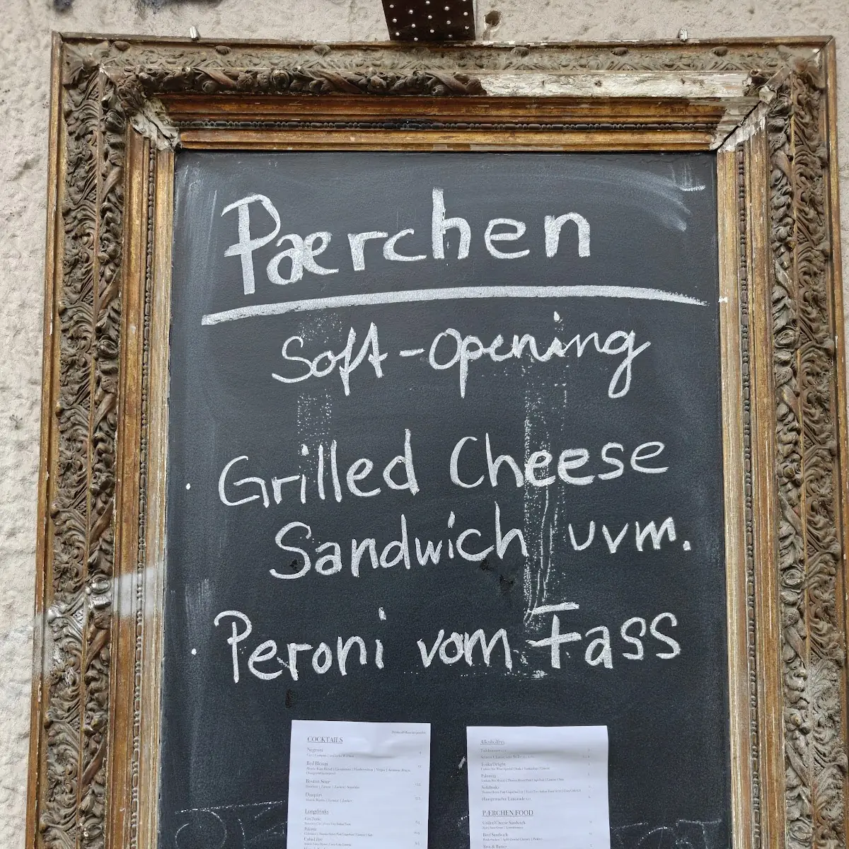 Speisekarte, Pærchen