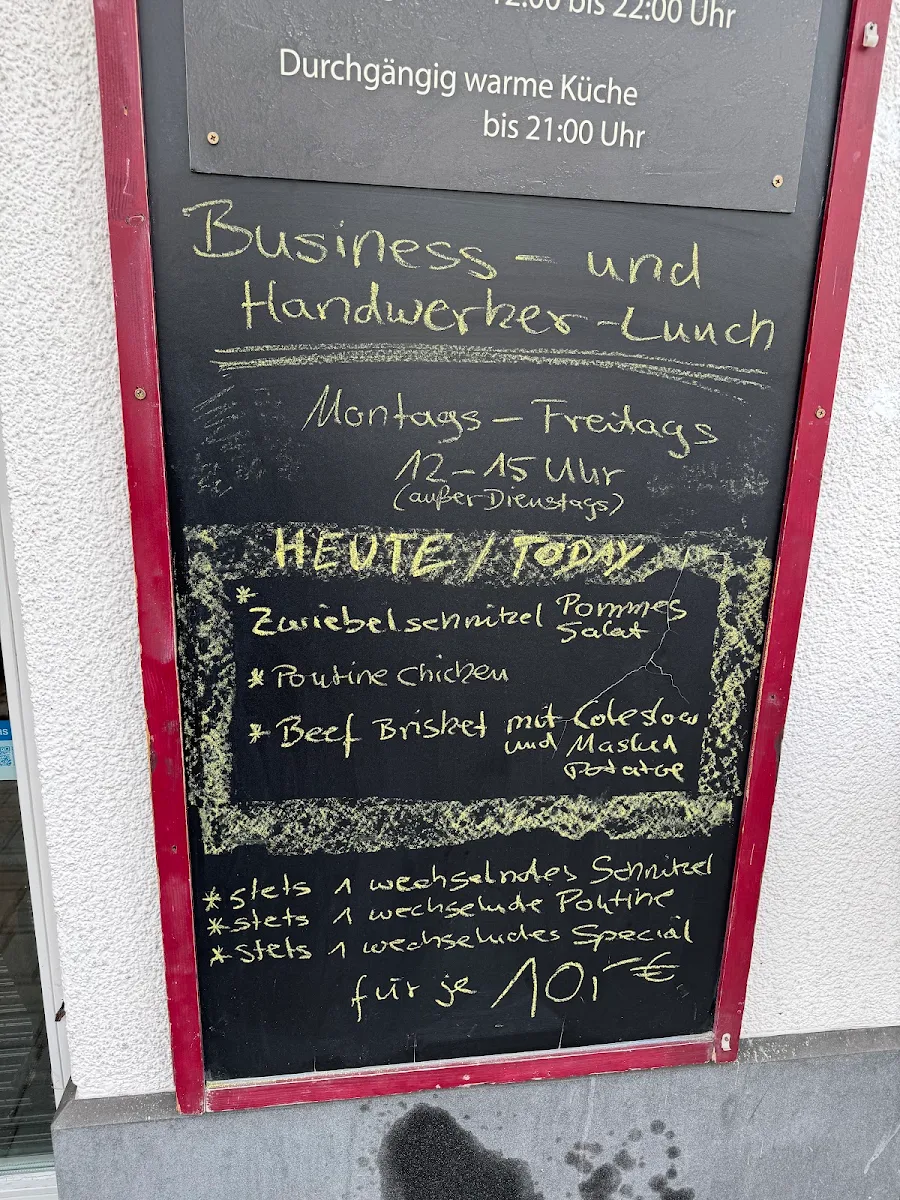 Speisekarte, Hessisch Canada Fulda