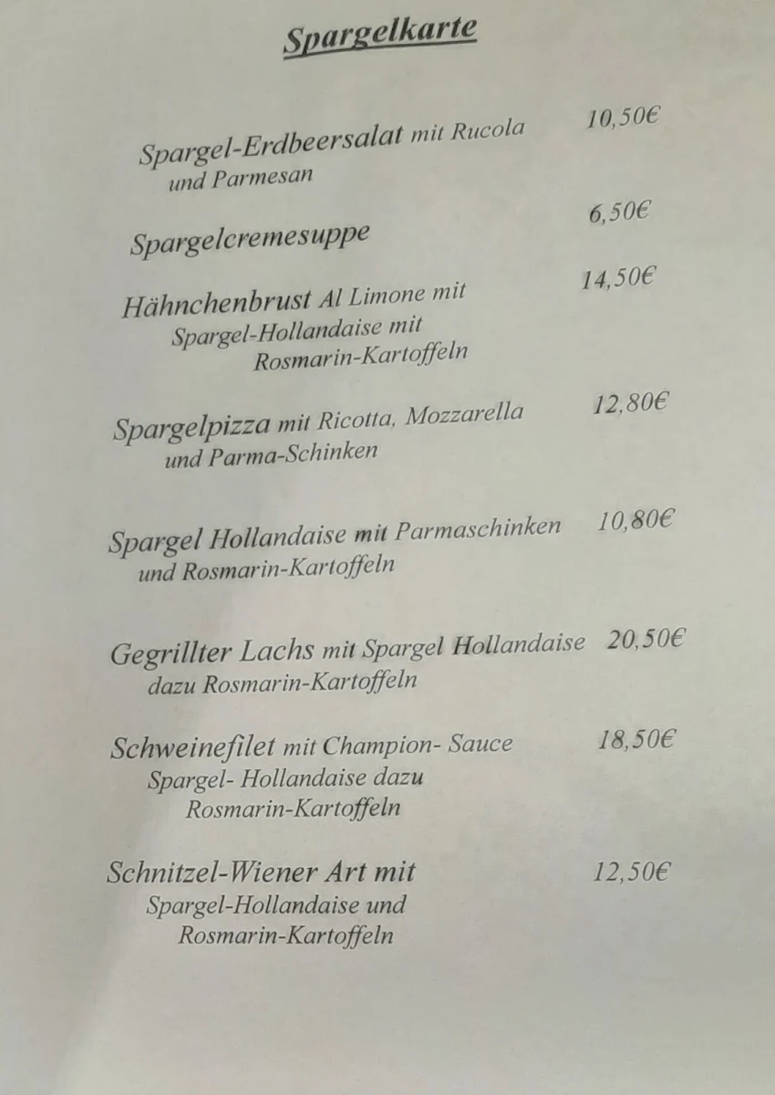 Speisekarte photo 9