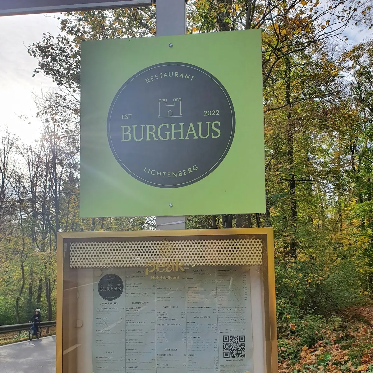 Speisekarte, Burghaus