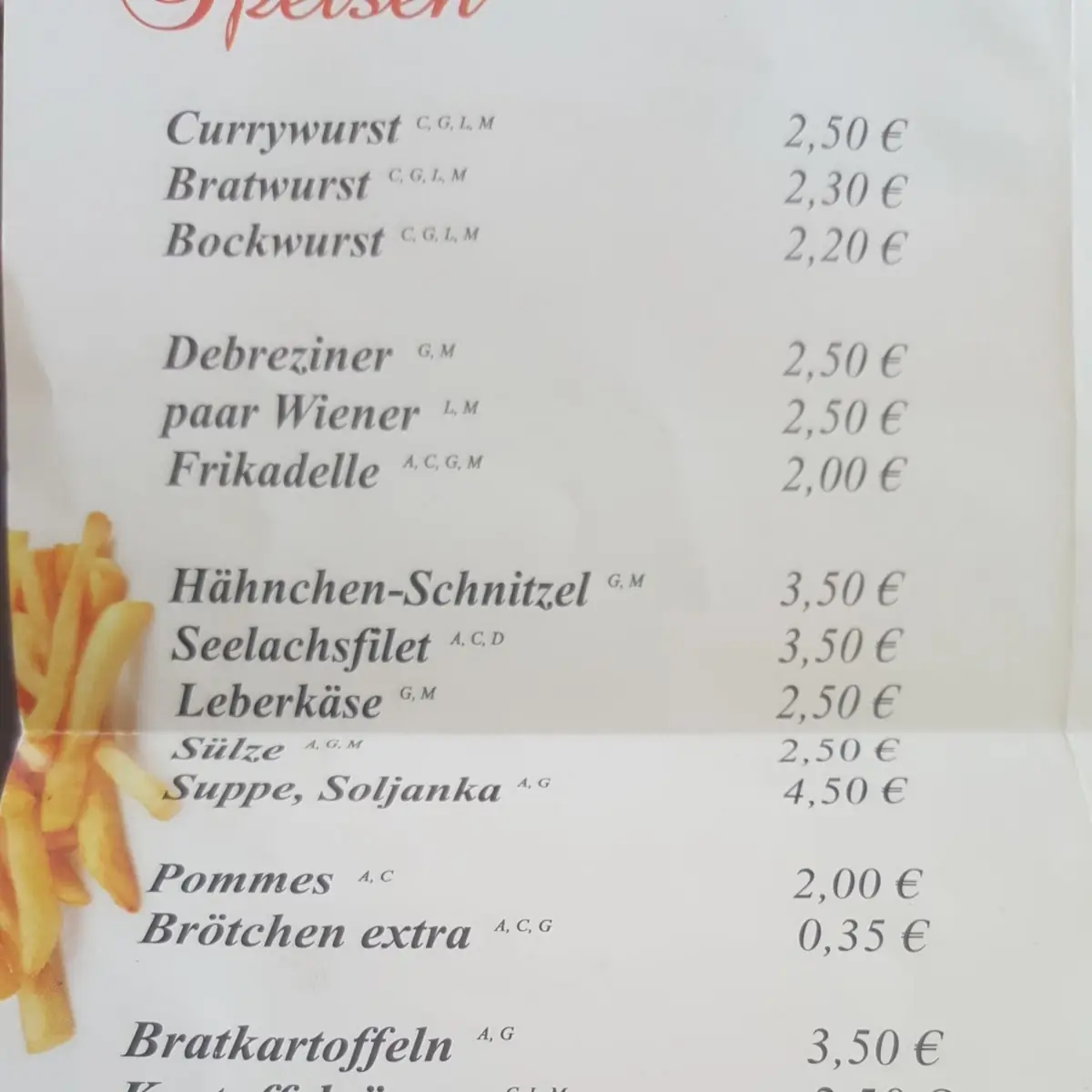 Speisekarte photo 3