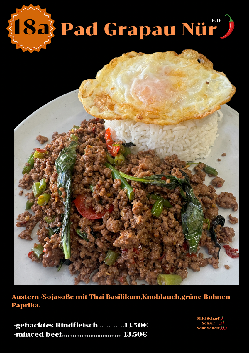 Speisekarte, Samnum Thai Food