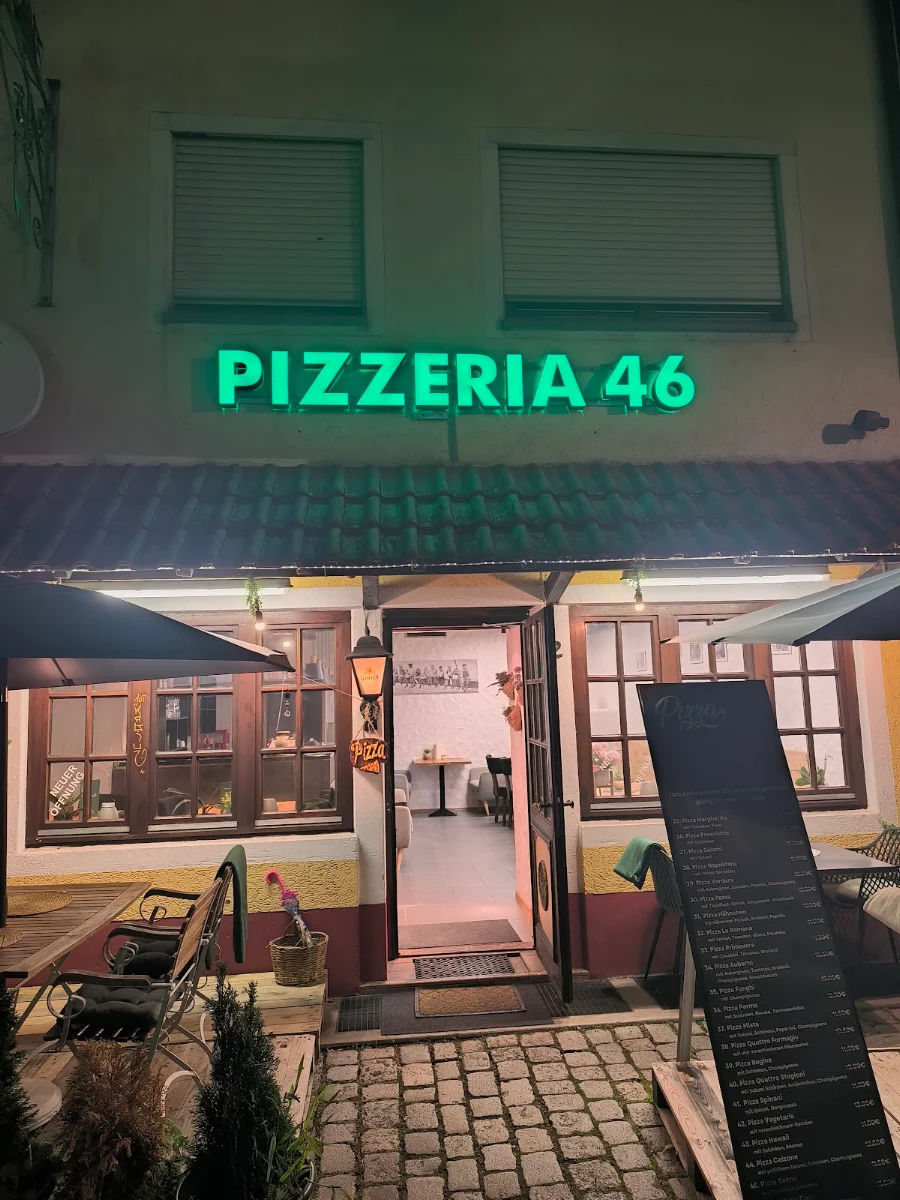 Speisekarte, Pizzeria46
