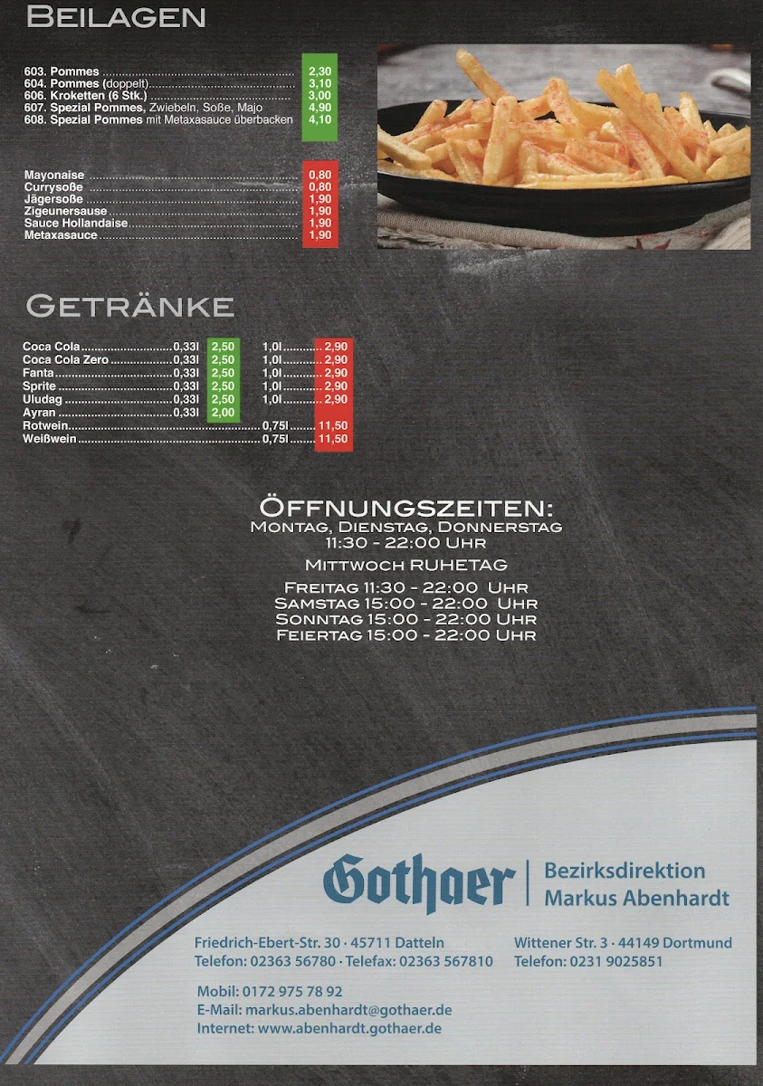 Speisekarte photo 3