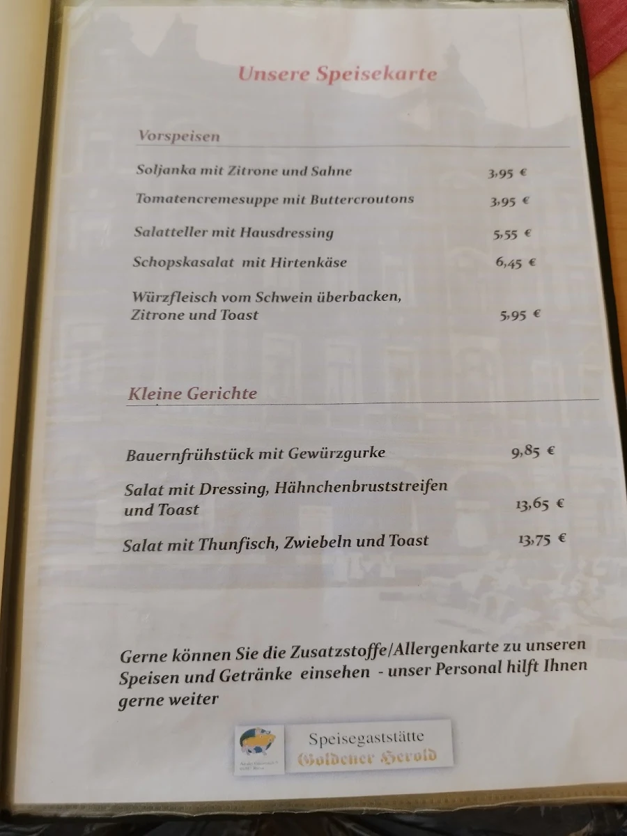 Speisekarte photo 2