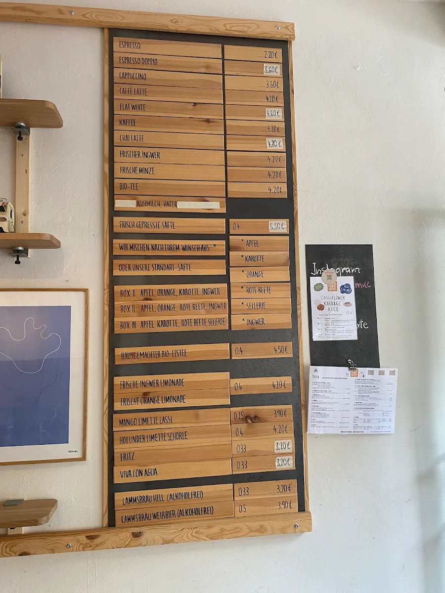 Speisekarte, ORANGE BOX