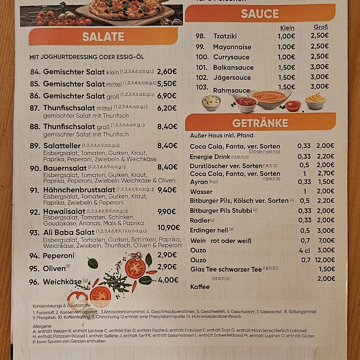 Speisekarte photo 2