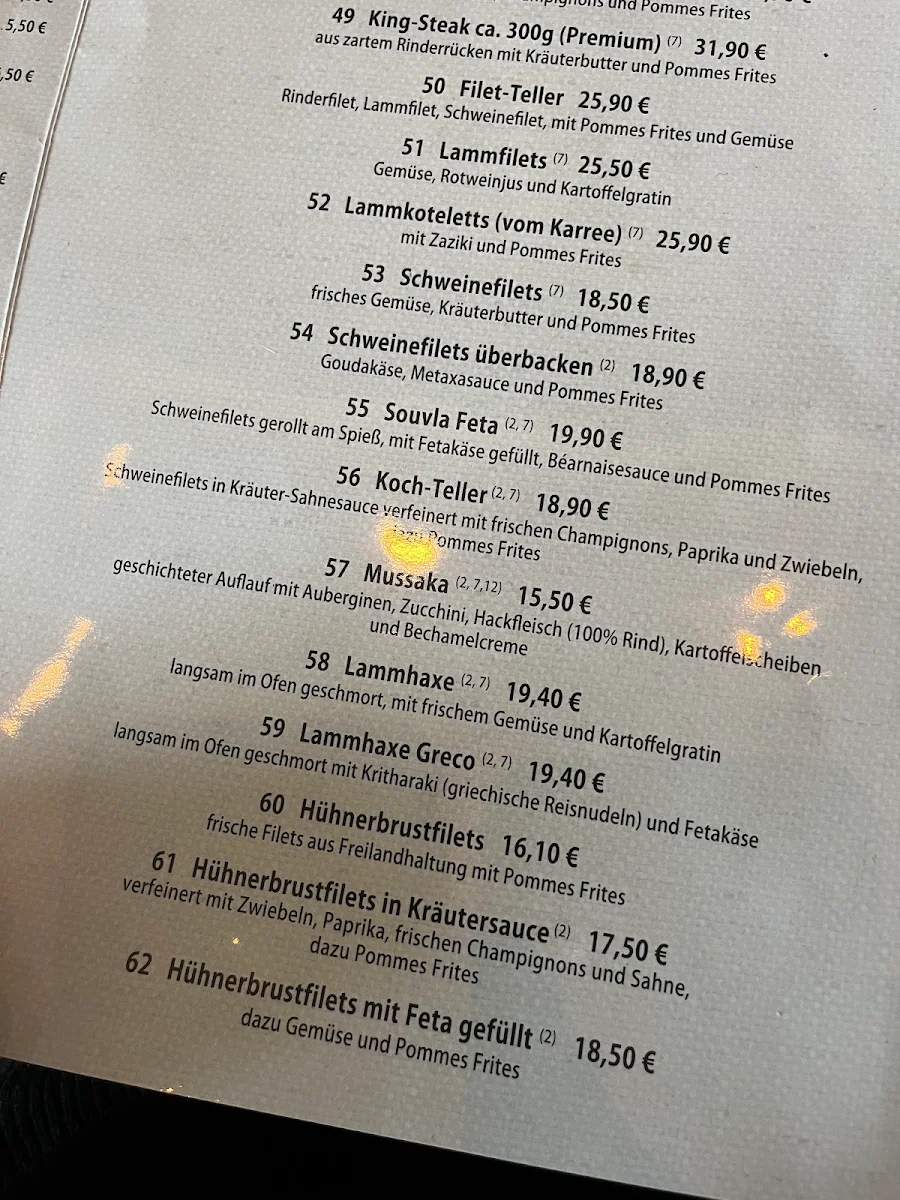 Speisekarte photo 1