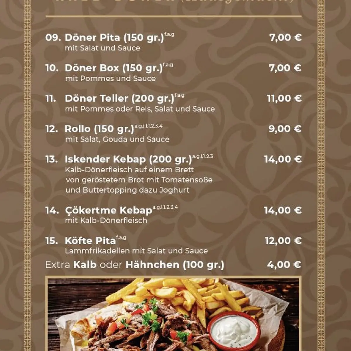 Speisekarte photo 2