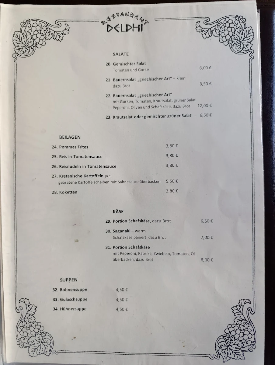 Speisekarte photo 2