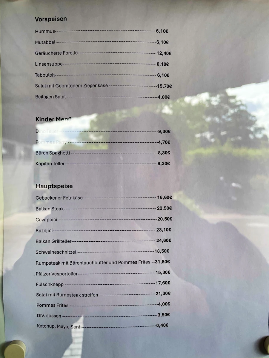 Speisekarte, Family Bistro