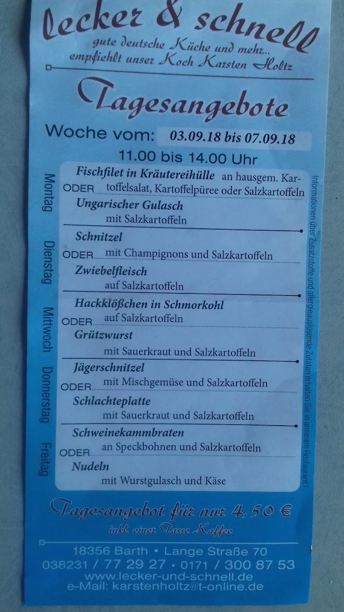 Speisekarte photo 3