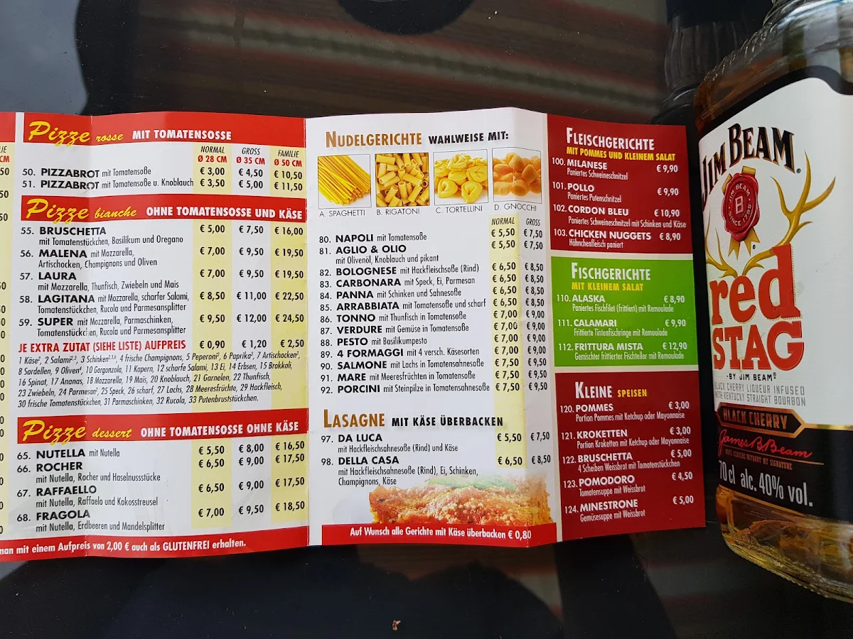 Speisekarte, Pizza Luca