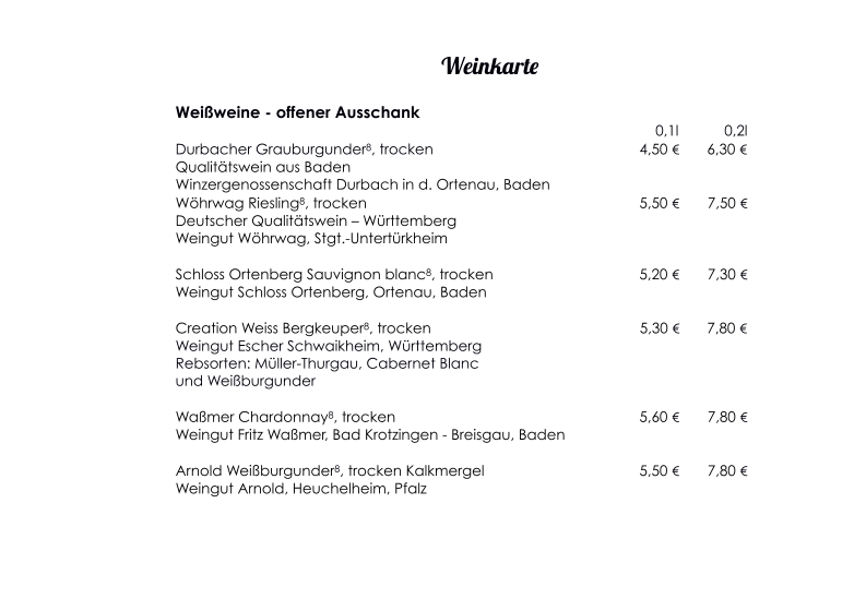 Speisekarte photo 8