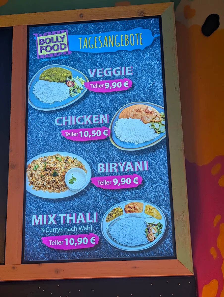 Speisekarte, Bolly Food