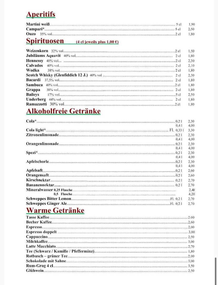 Speisekarte photo 1