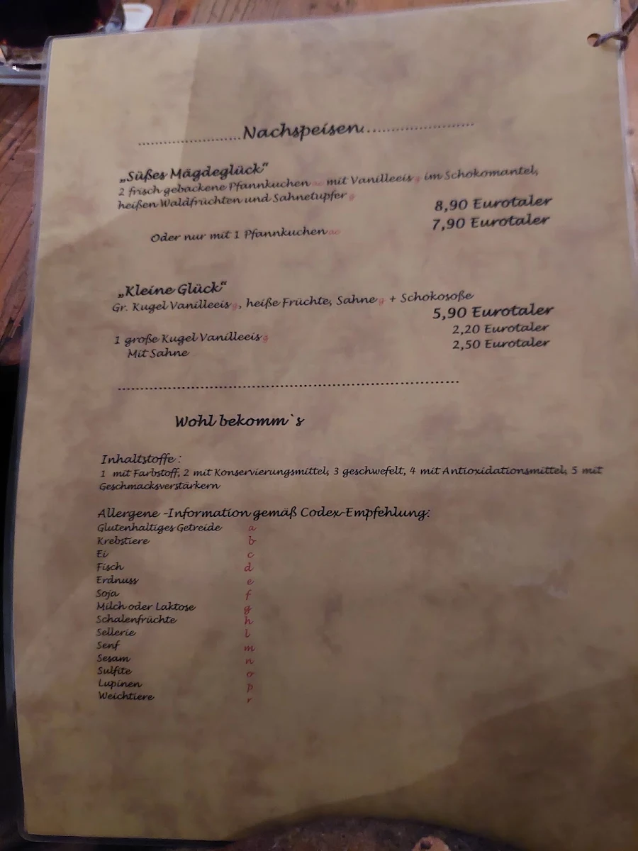 Speisekarte photo 2