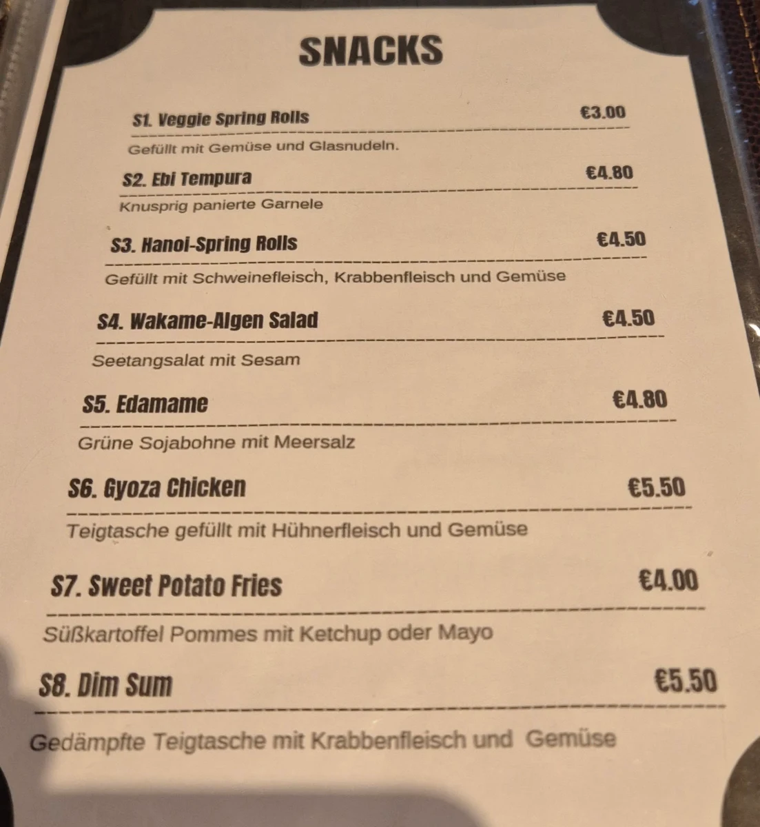 Speisekarte photo 3