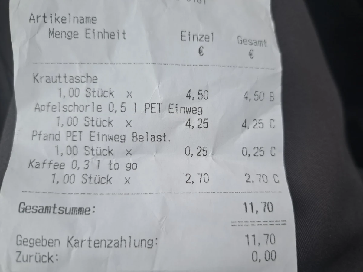 Speisekarte, Vatter's Brotzeit
