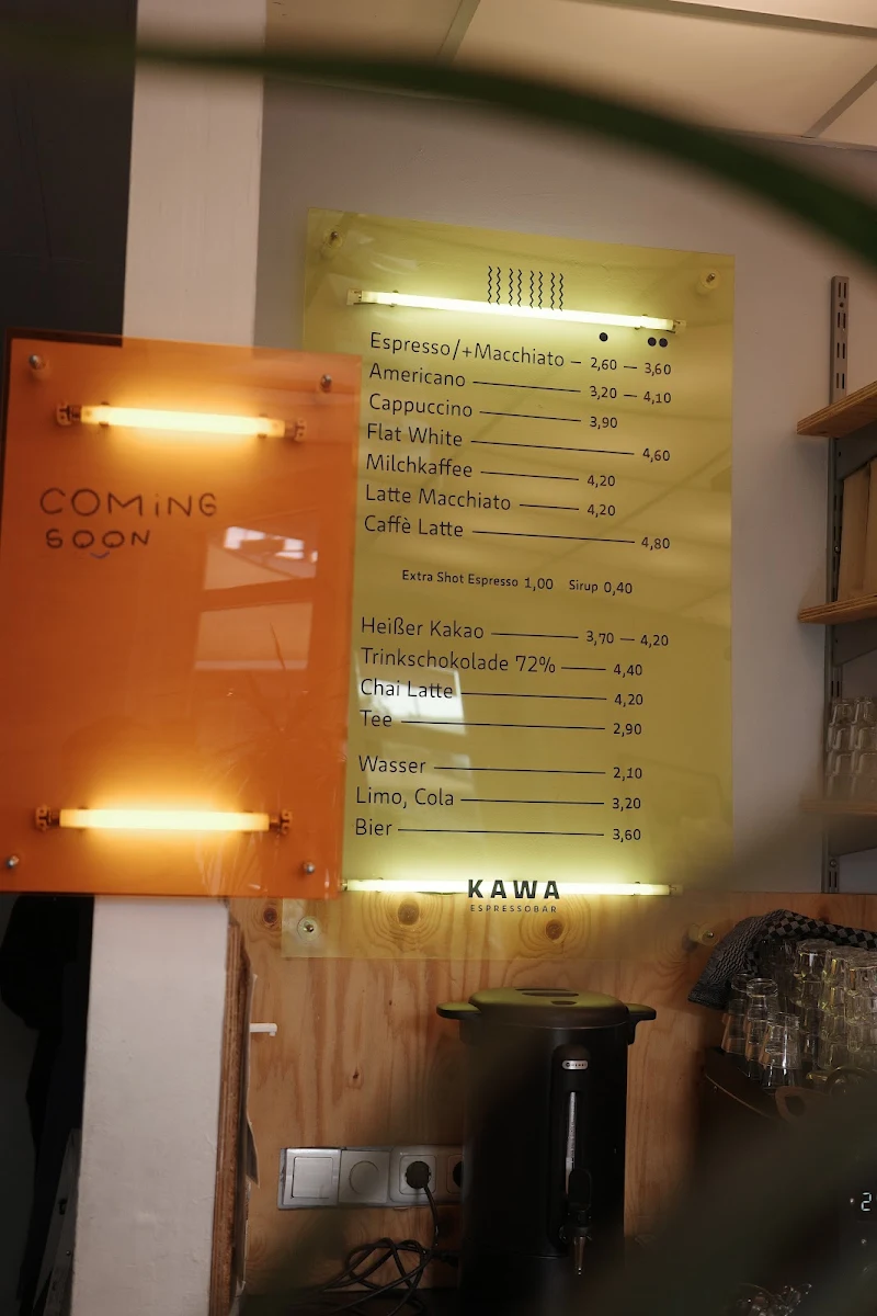 Speisekarte, KAWA-Espressobar | Dresden