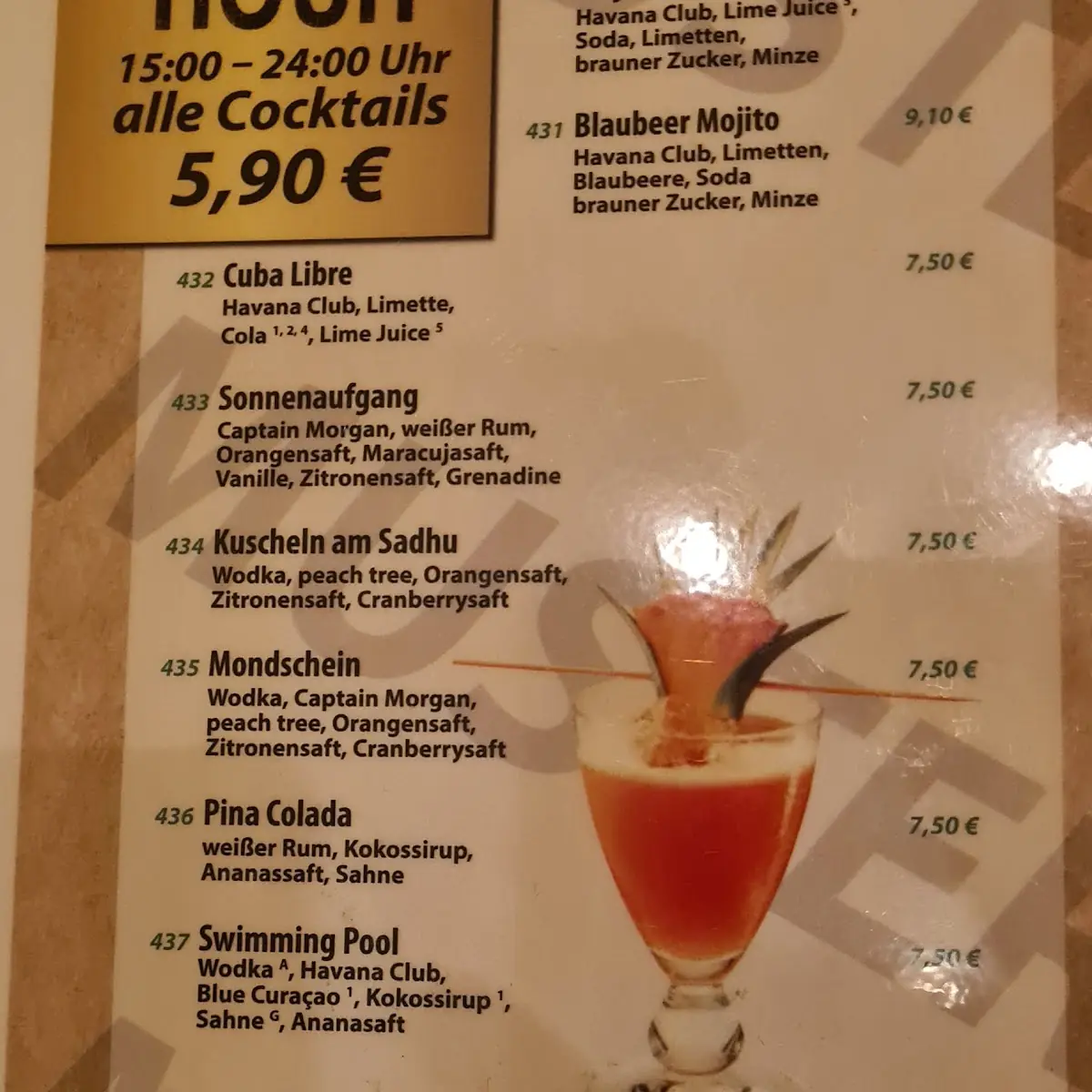 Speisekarte, Sadhu