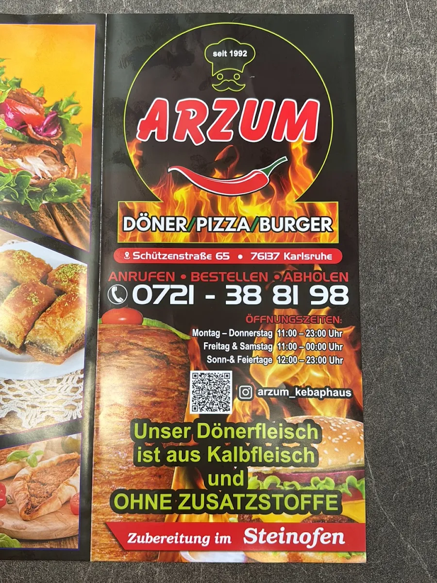 Speisekarte, Arzum