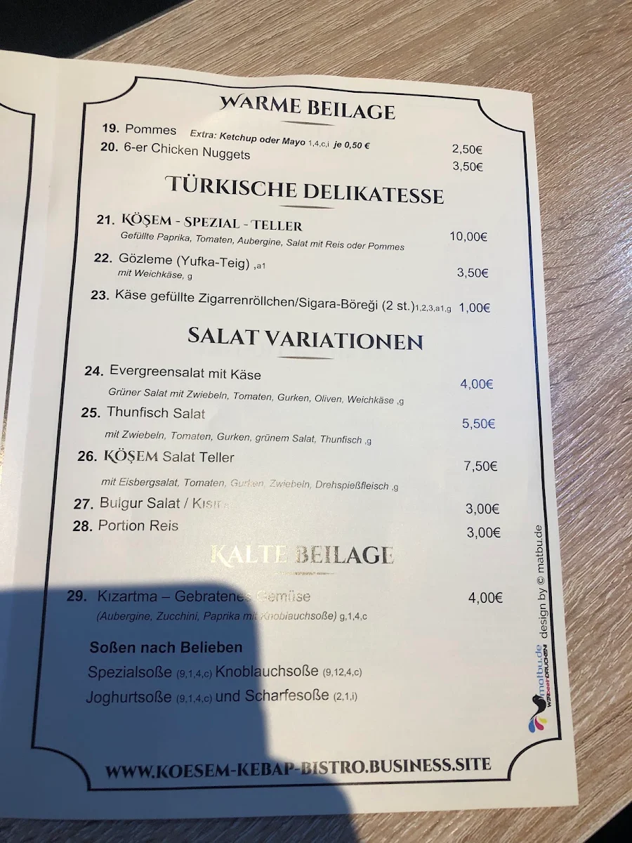 Speisekarte photo 2