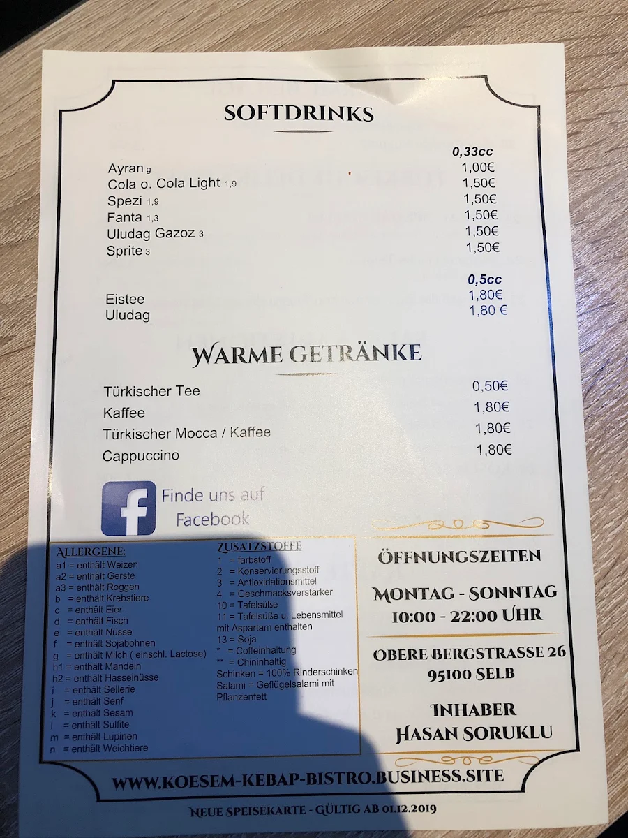 Speisekarte photo 3