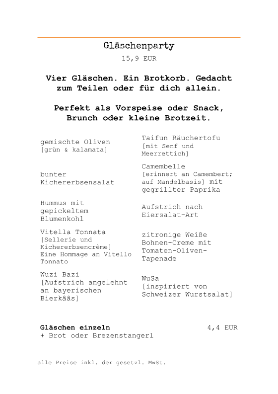 Speisekarte photo 1