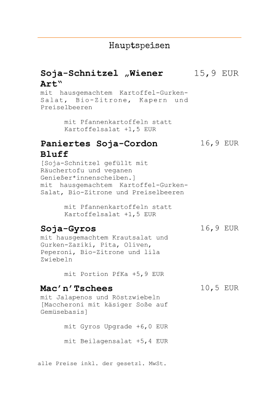 Speisekarte photo 6