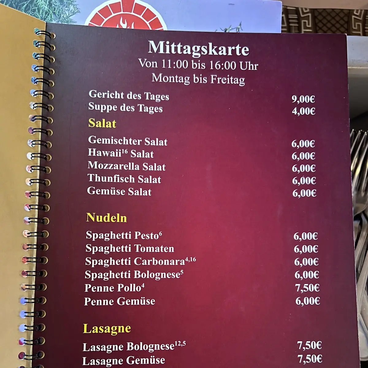 Speisekarte photo 1