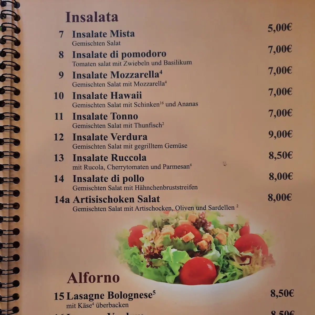 Speisekarte photo 5