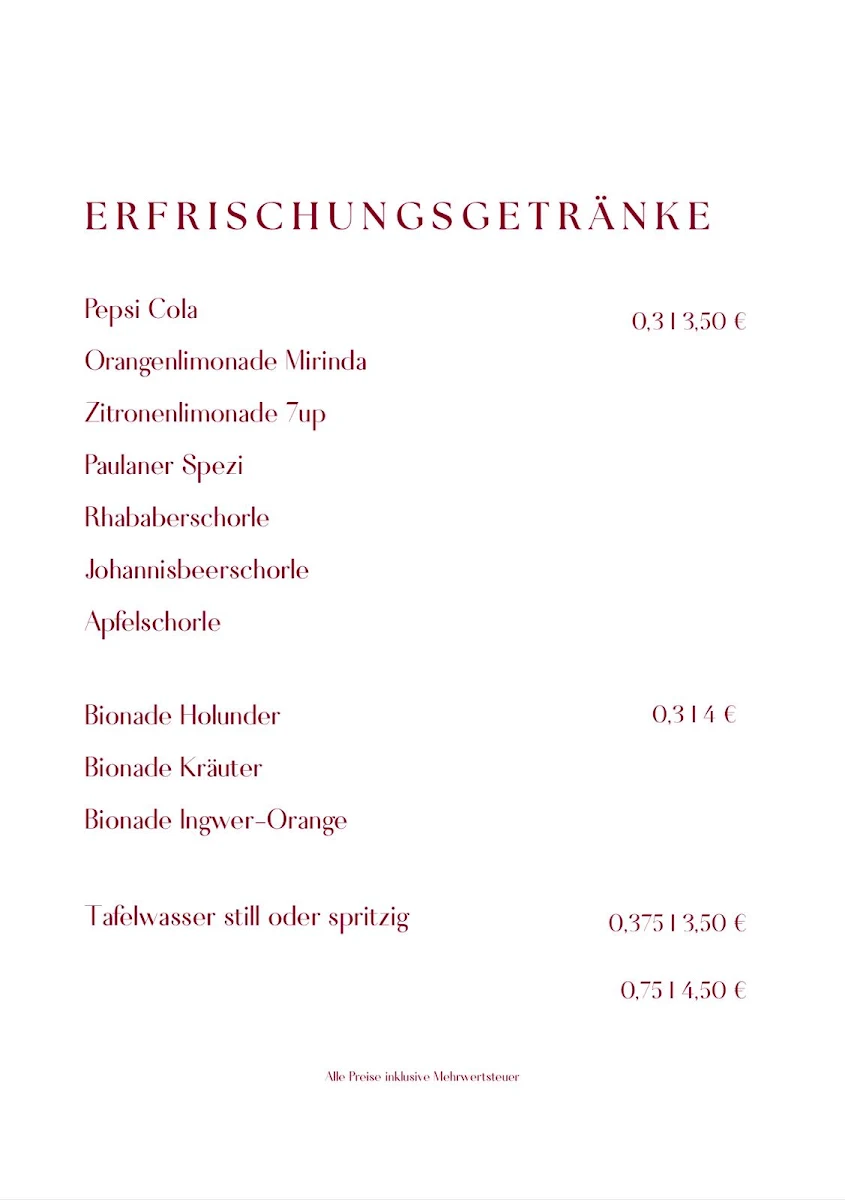 Speisekarte photo 2