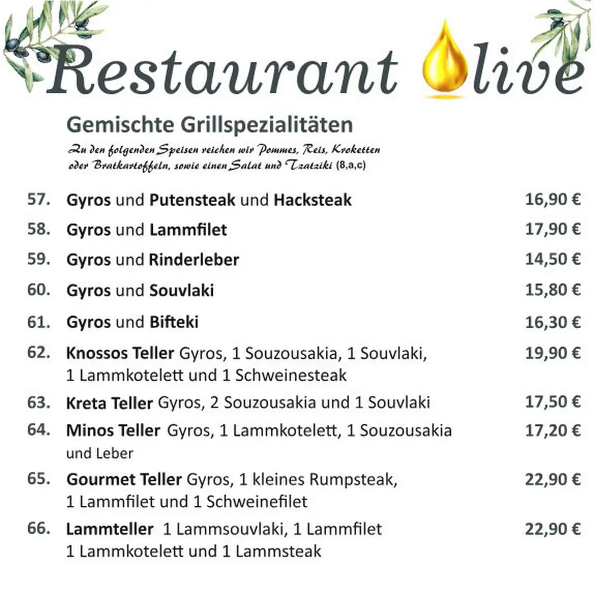 Speisekarte photo 3