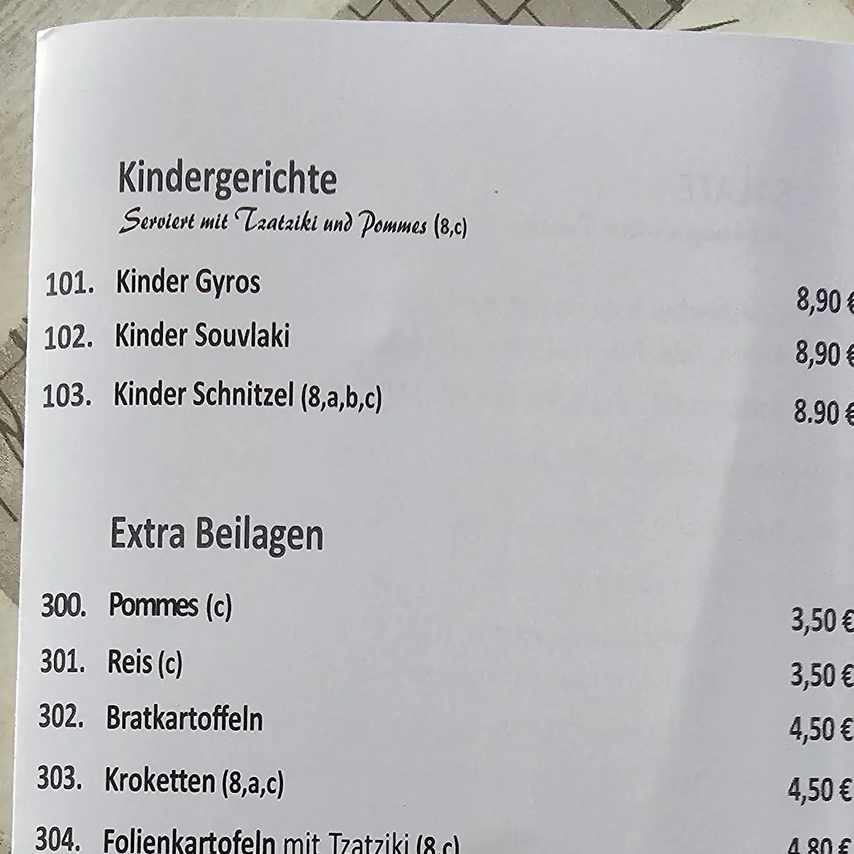 Speisekarte photo 9