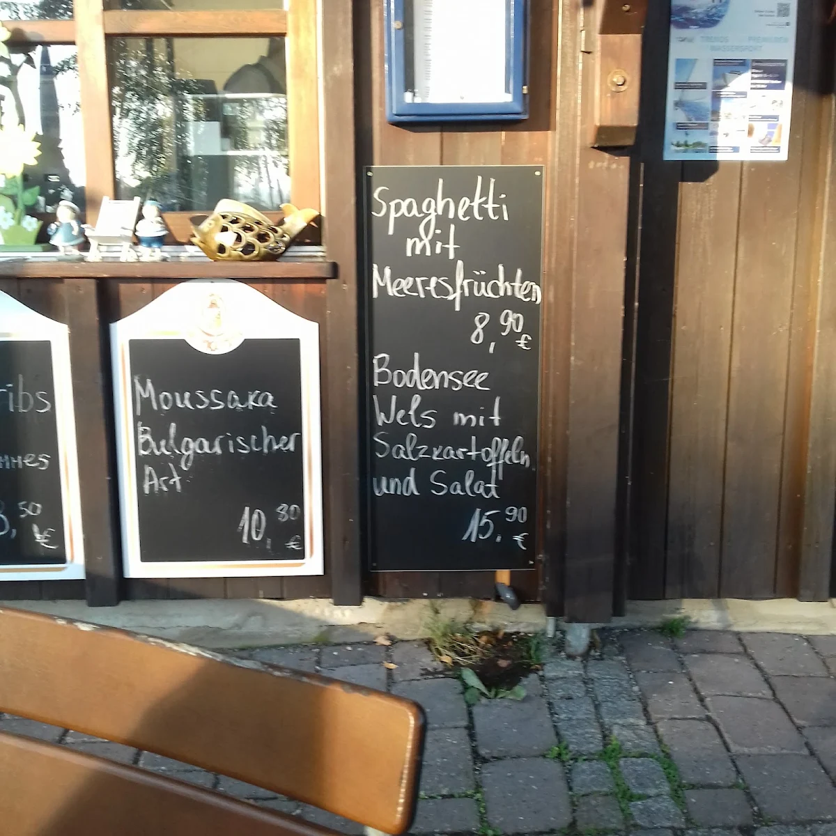 Speisekarte, Hafenrestaurant Lindau-Zech, TSG