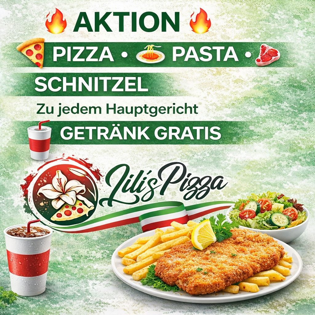 Speisekarte, Lili´s Pizza